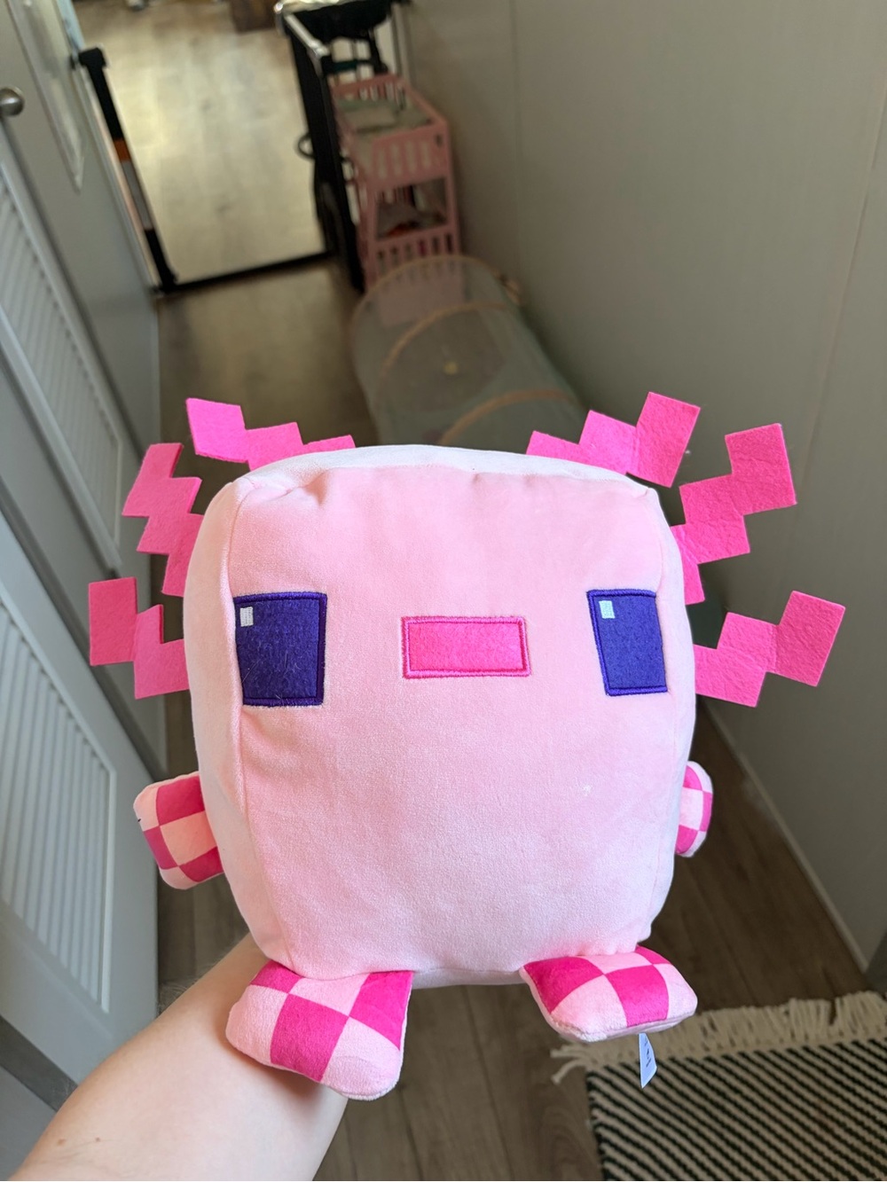 NWT: pink Minecraft stuffed animal